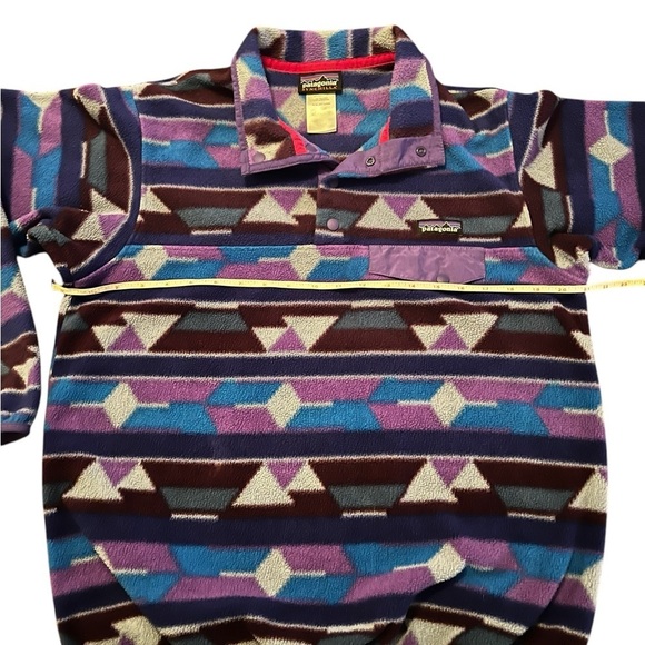 PATAGONIA WOMEN’S SYNCHILLA JACKET SIZE MEDIUM PURPLES AND BLUES - Picture 5 of 12